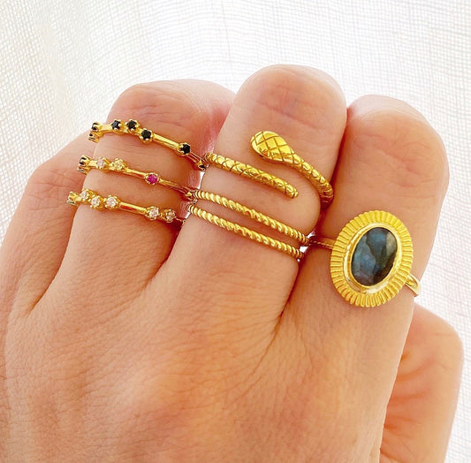 Black zirconia gold - ByMirelae