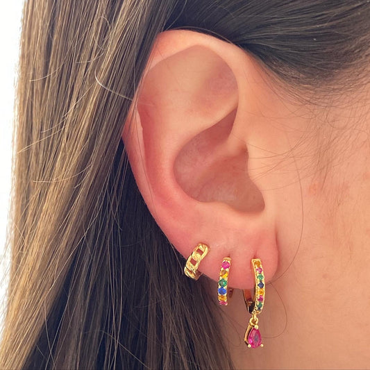 Chain mini hoop gold - ByMirelae