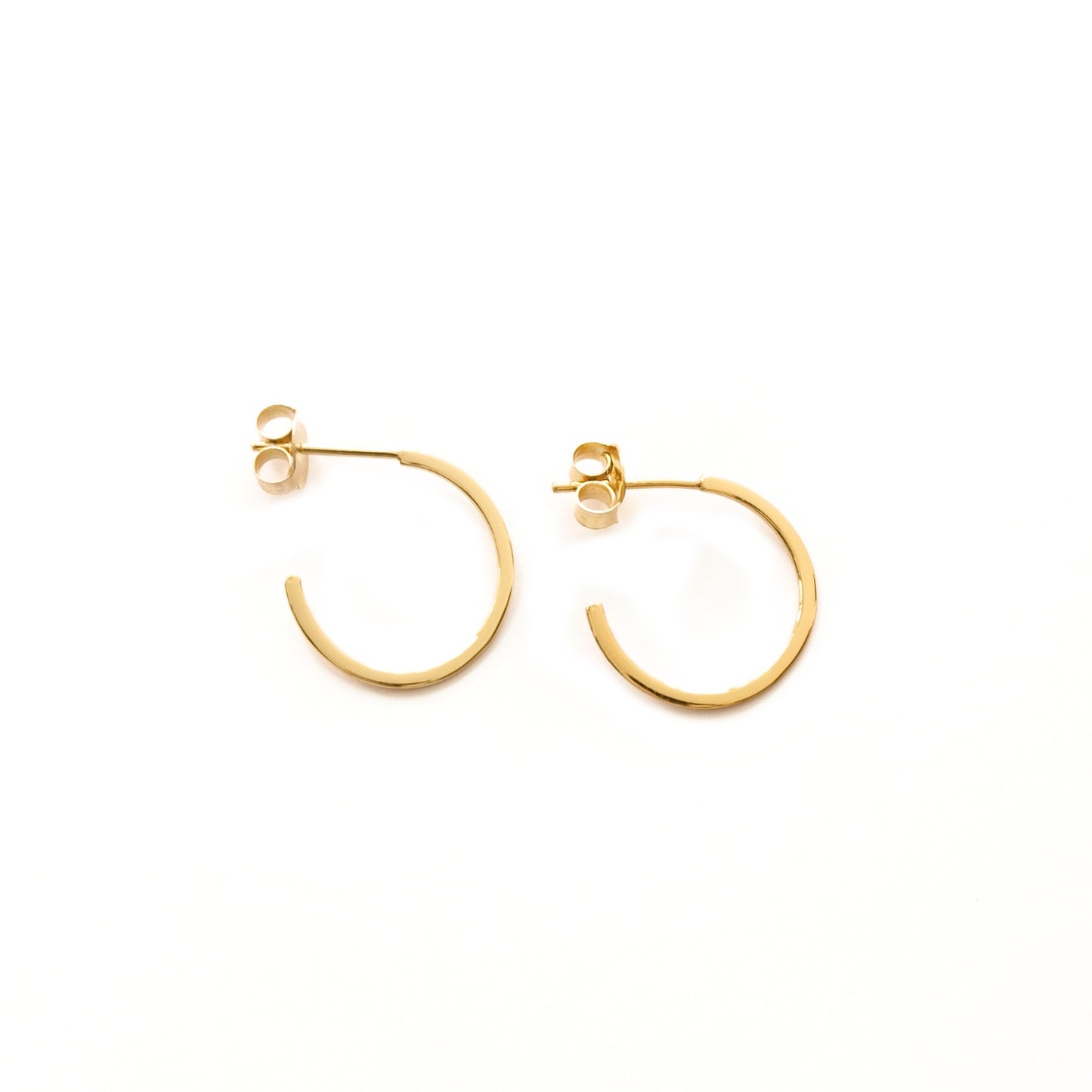 Flat Hoops Gold - 16 mm - ByMirelae