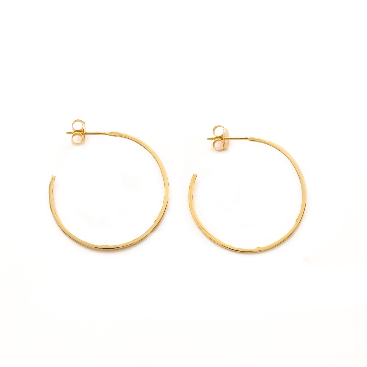 Flat Hoops Gold - 30 mm - ByMirelae