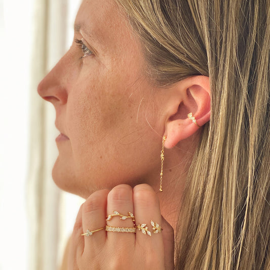 Stars and zirconia chain gold - ByMirelae