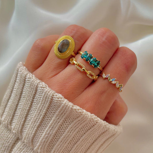 Zirconia chain gold - ByMirelae