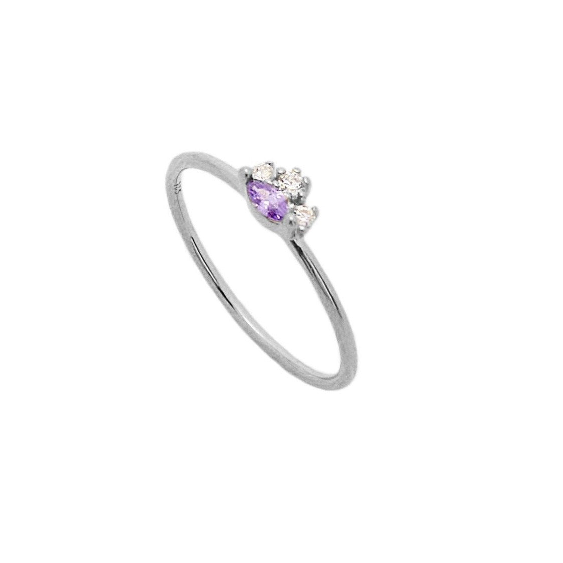 Oval violet silver - ByMirelae