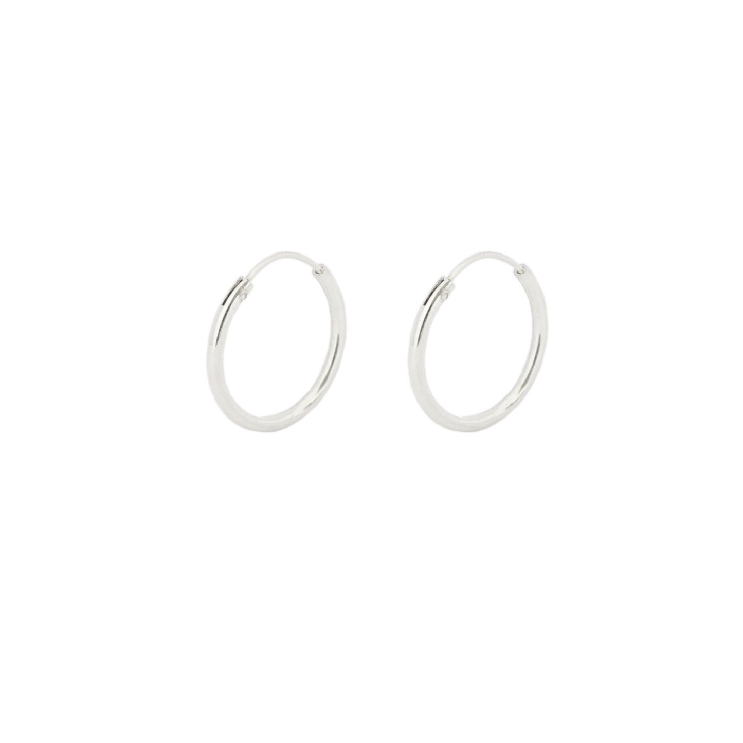 16 mm hoop silver - ByMirelae
