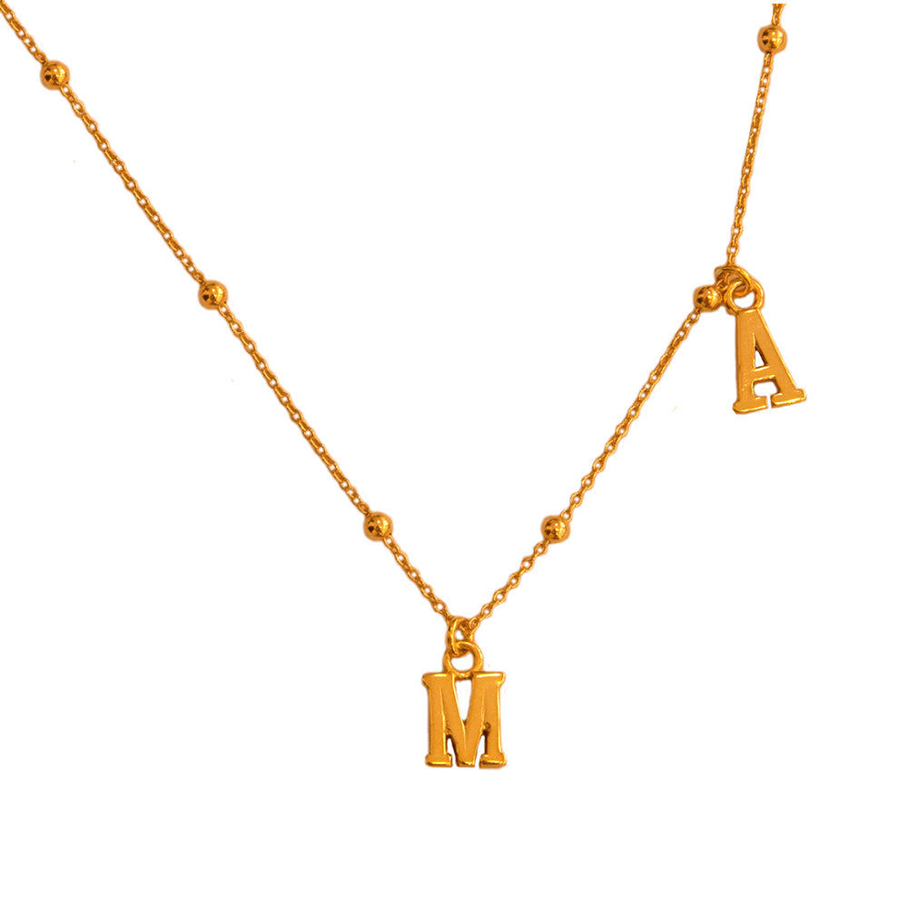 My family initial gold