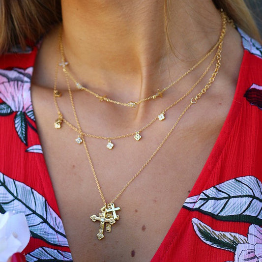 Triple cross gold - ByMirelae