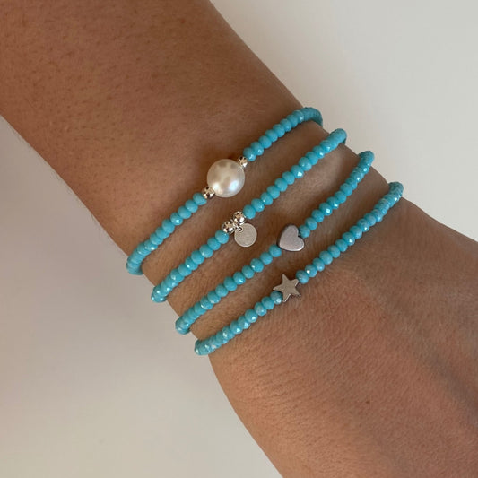 Turquoise blue silver - ByMirelae