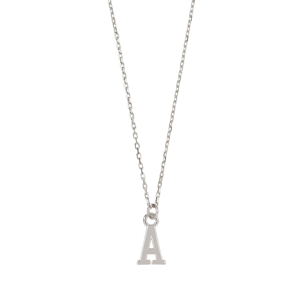 Initial silhouette silver