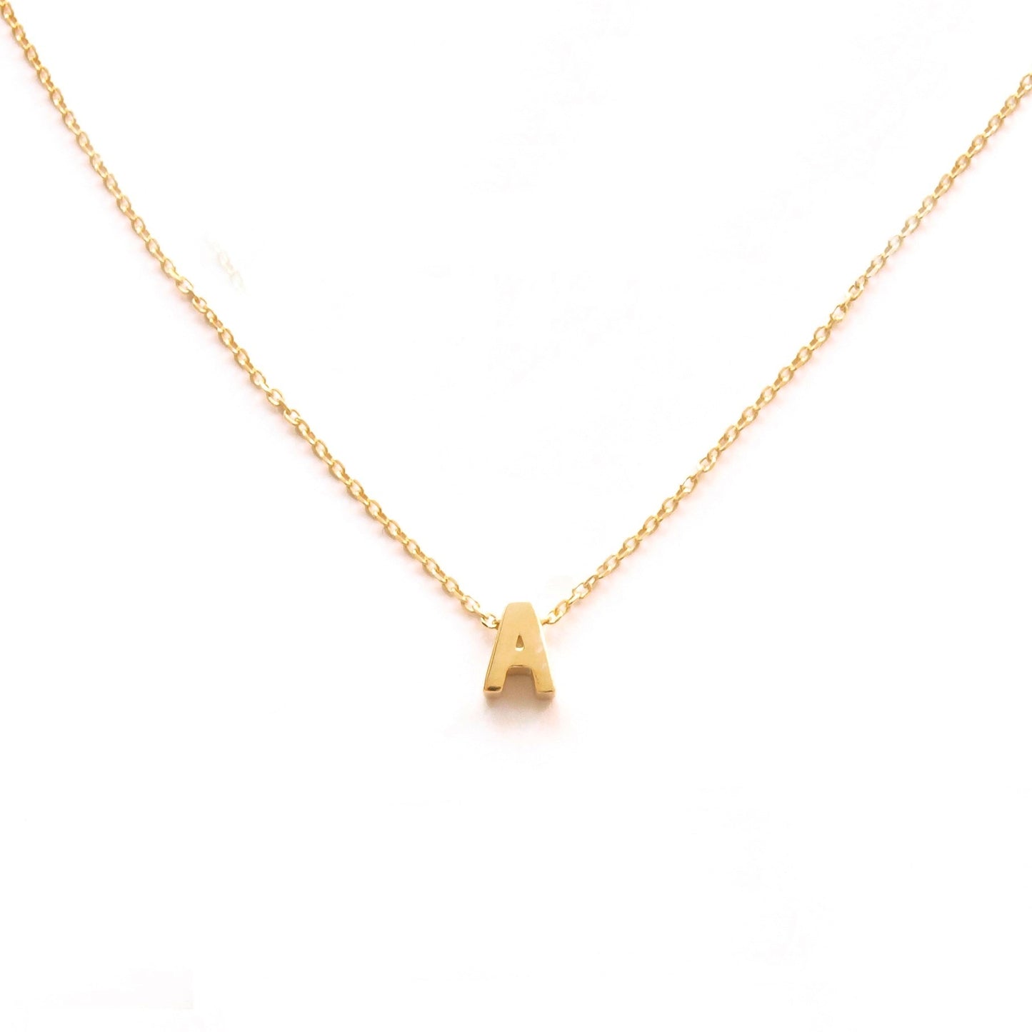 Small Initial silhouette gold - ByMirelae