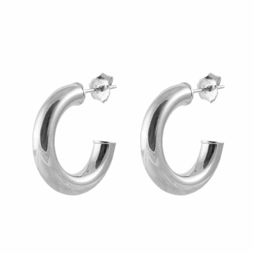 Tubular hoop silver - 15 mm