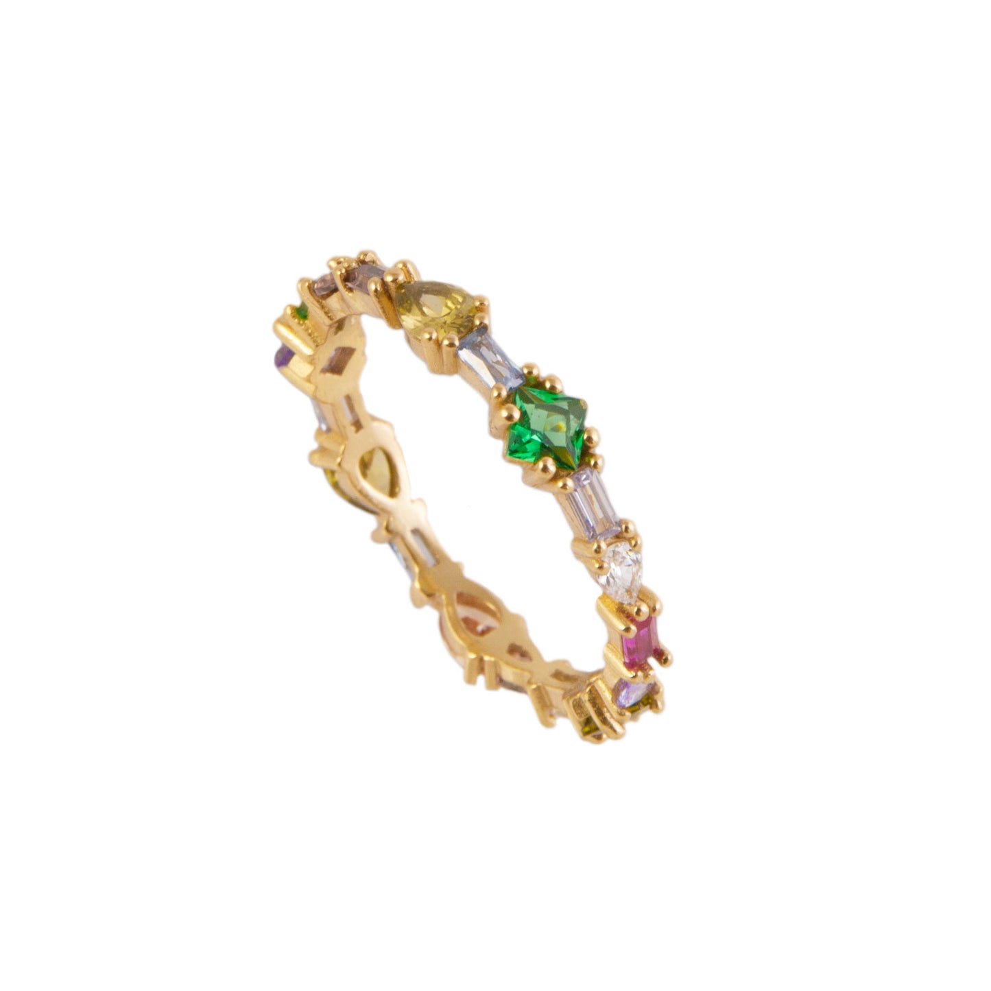 Rainbow ring gold