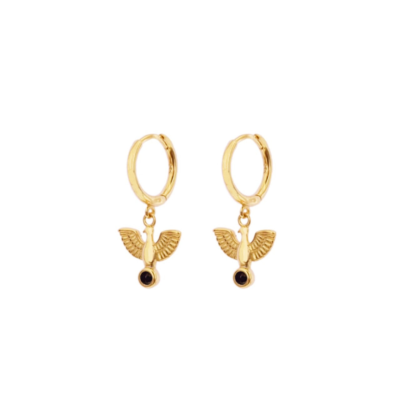 Black zirconia eagle gold - ByMirelae