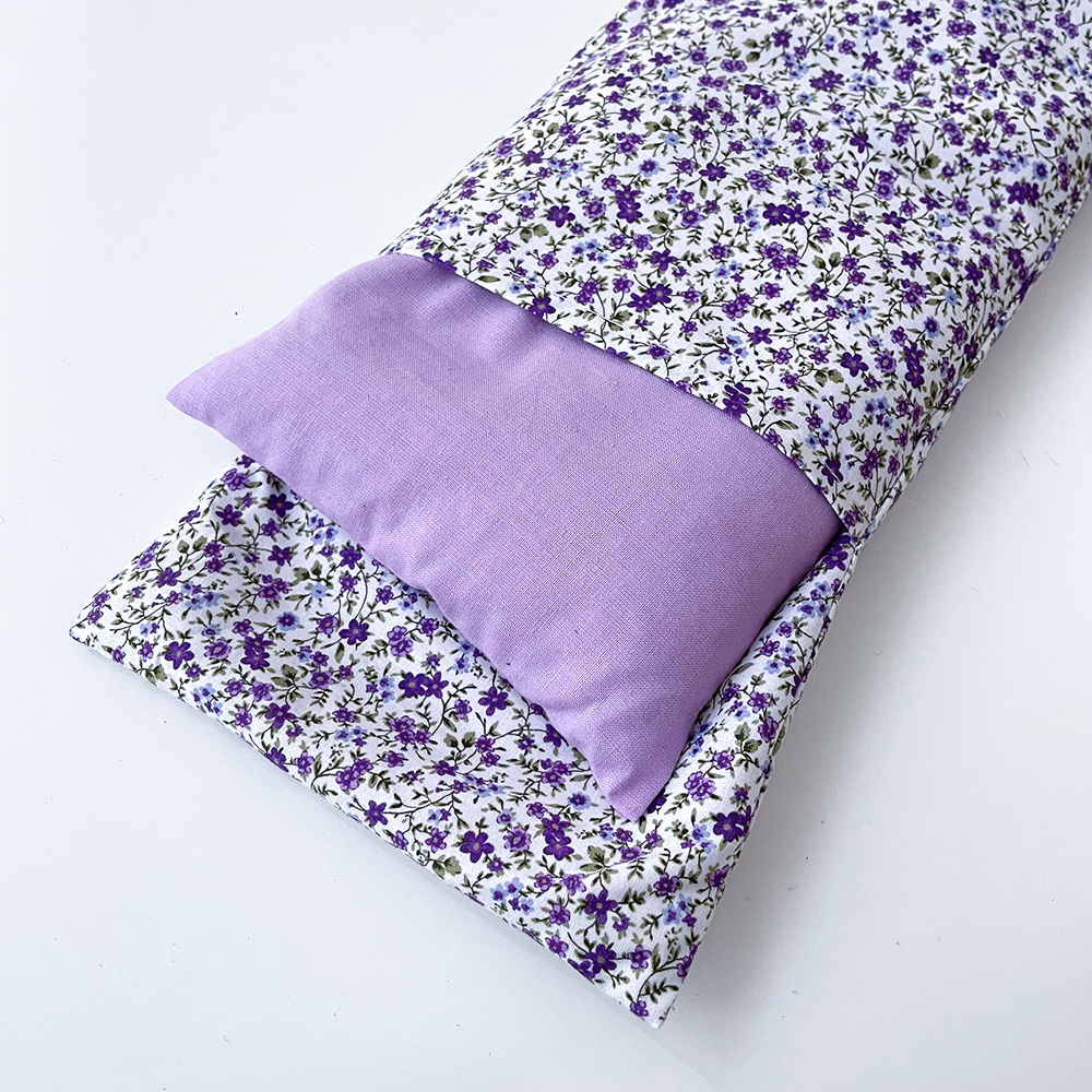 Saco térmico semillas floral lila