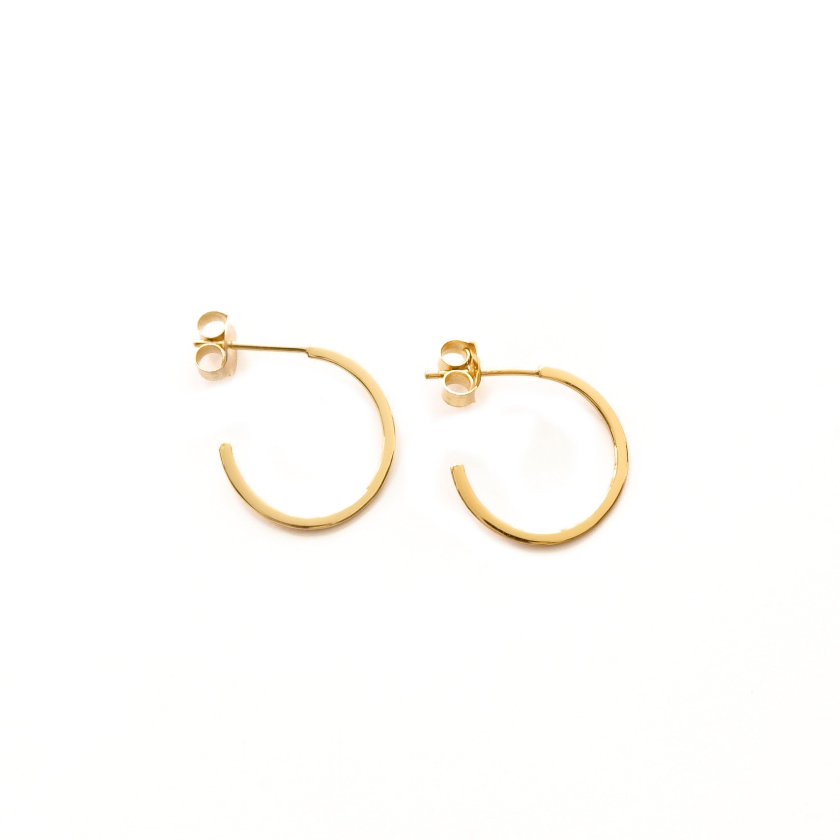 Flat Hoops Gold - 16 mm - ByMirelae