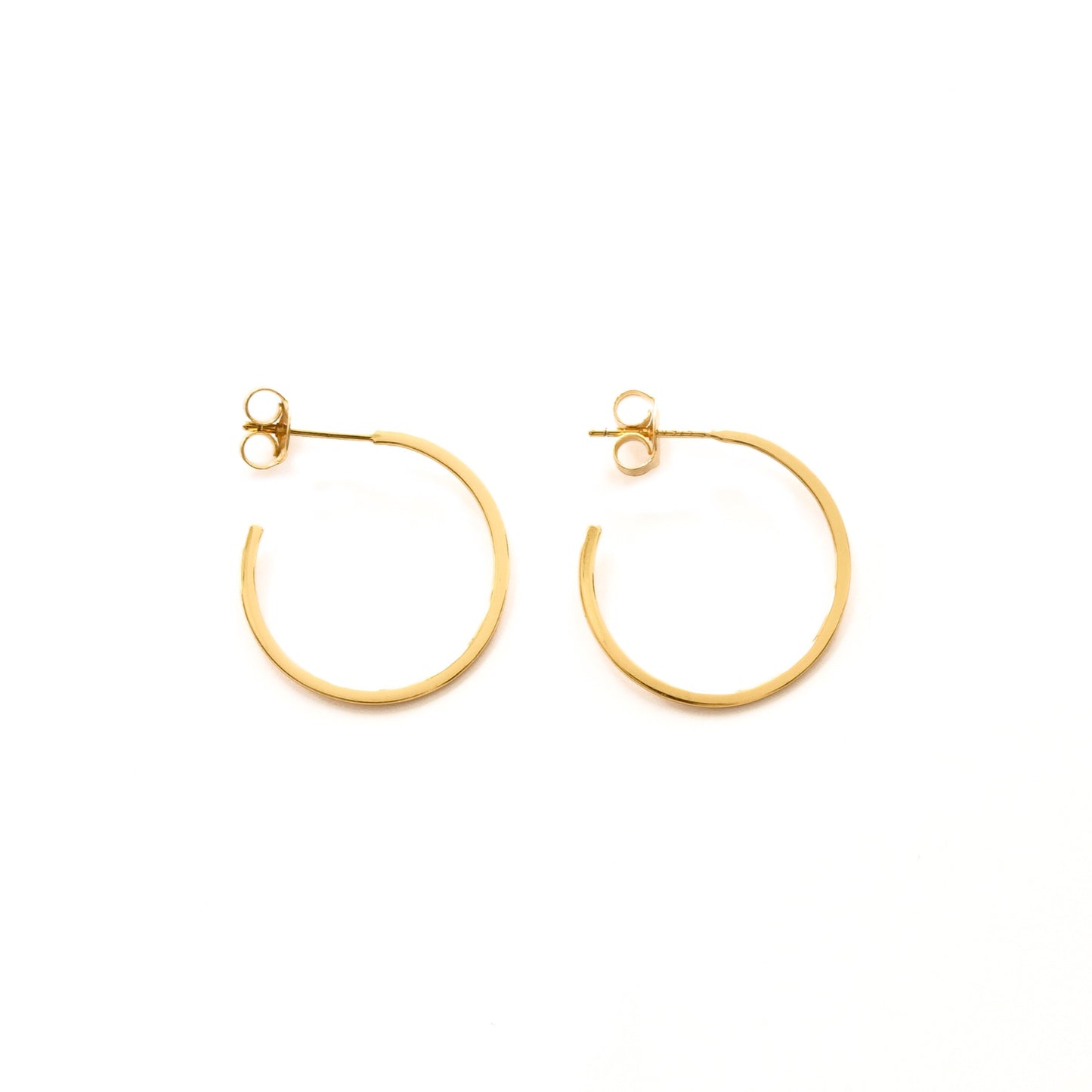 Flat Hoops Gold - 22 mm - ByMirelae