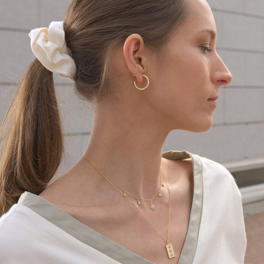 Three zirconia star gold - ByMirelae