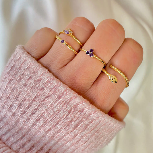 Snake ring gold - ByMirelae