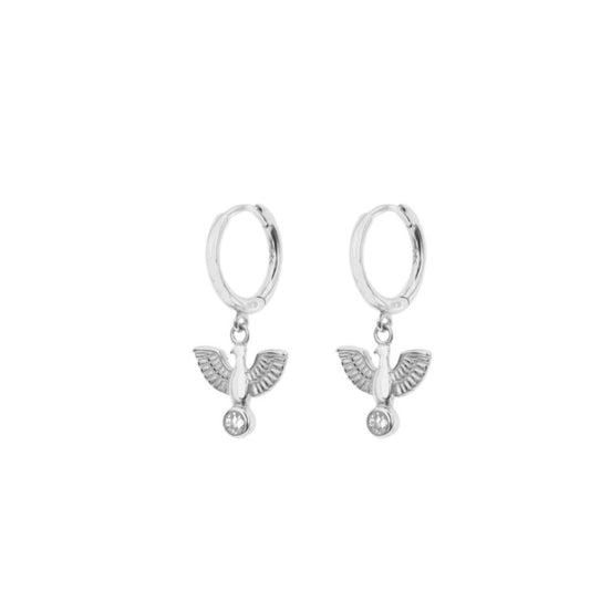White zirconia eagle silver - ByMirelae