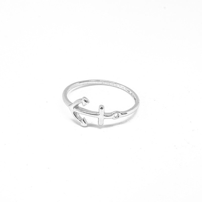 Anchor ring silver - ByMirelae