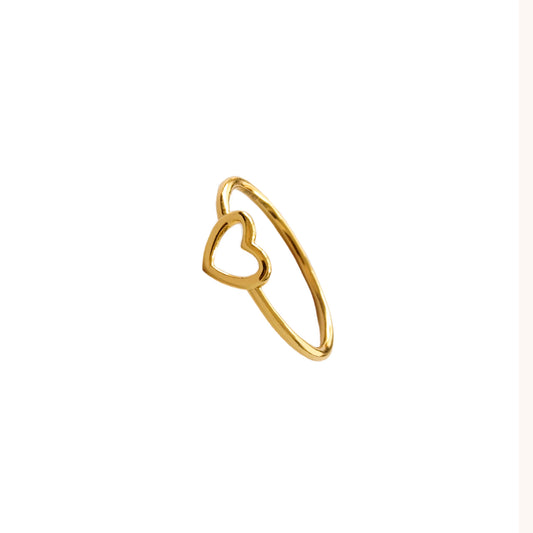Small heart gold - ByMirelae