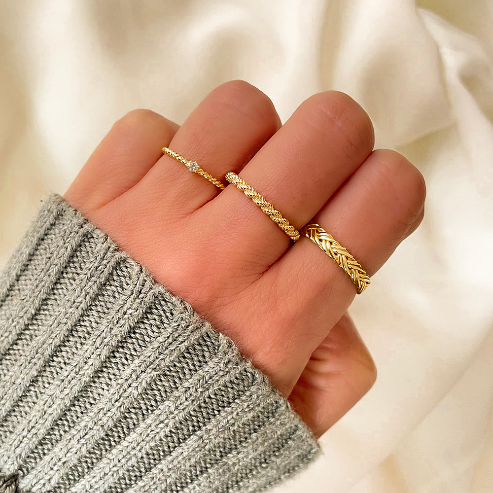 Spike ring gold