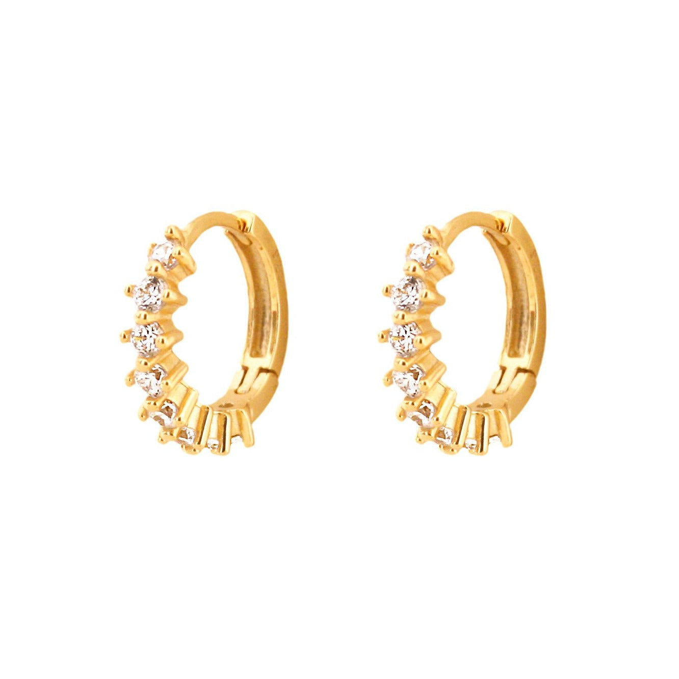 7 zirconia hoop gold - ByMirelae