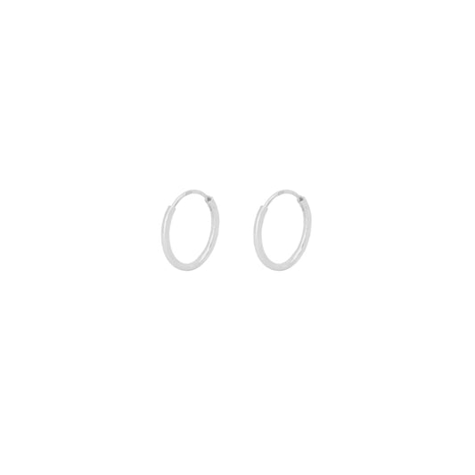 12 mm hoop silver - ByMirelae
