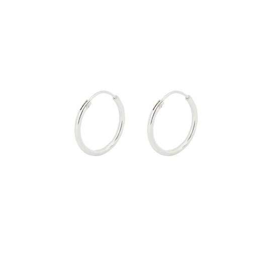 16 mm hoop silver - ByMirelae
