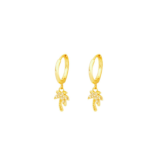 Zirconia palm tree gold - ByMirelae