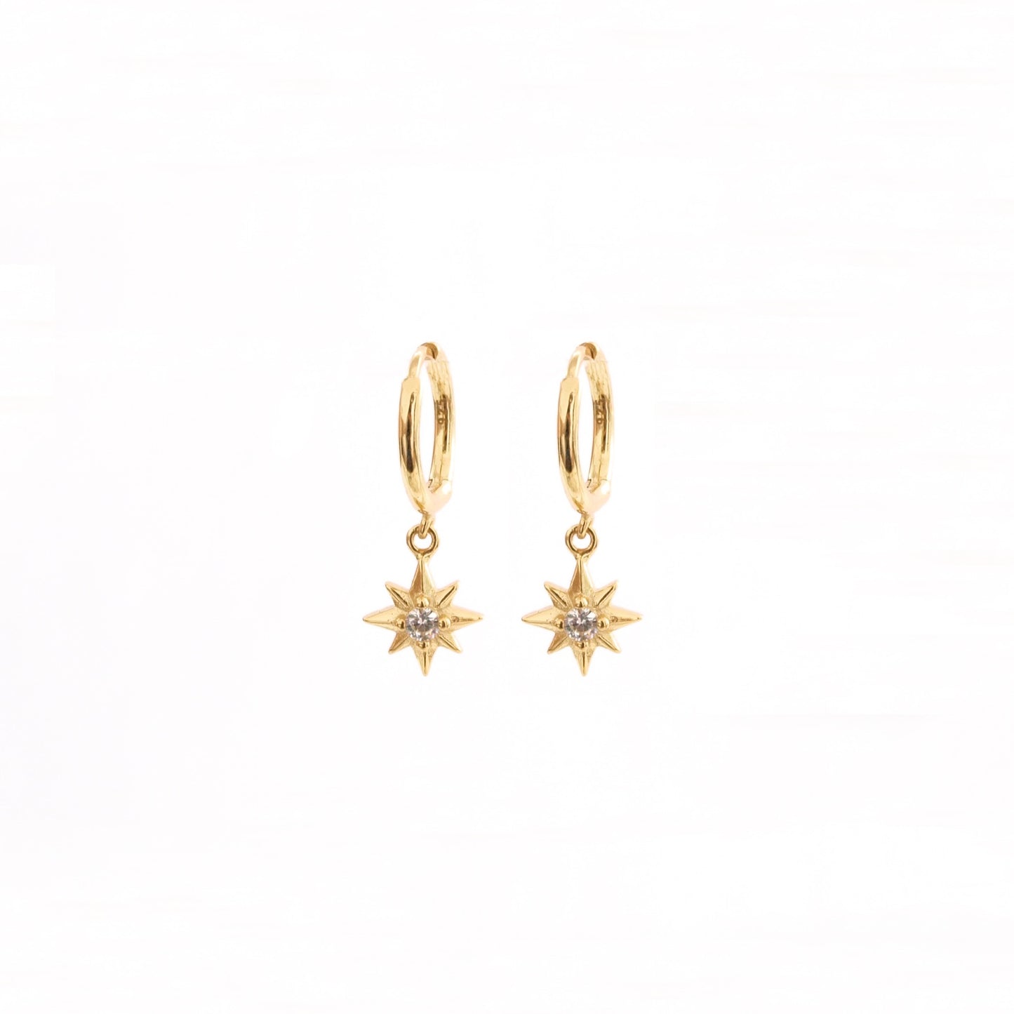 Small zirconia star gold - ByMirelae