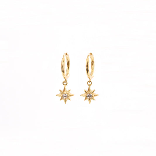 Small zirconia star gold - ByMirelae
