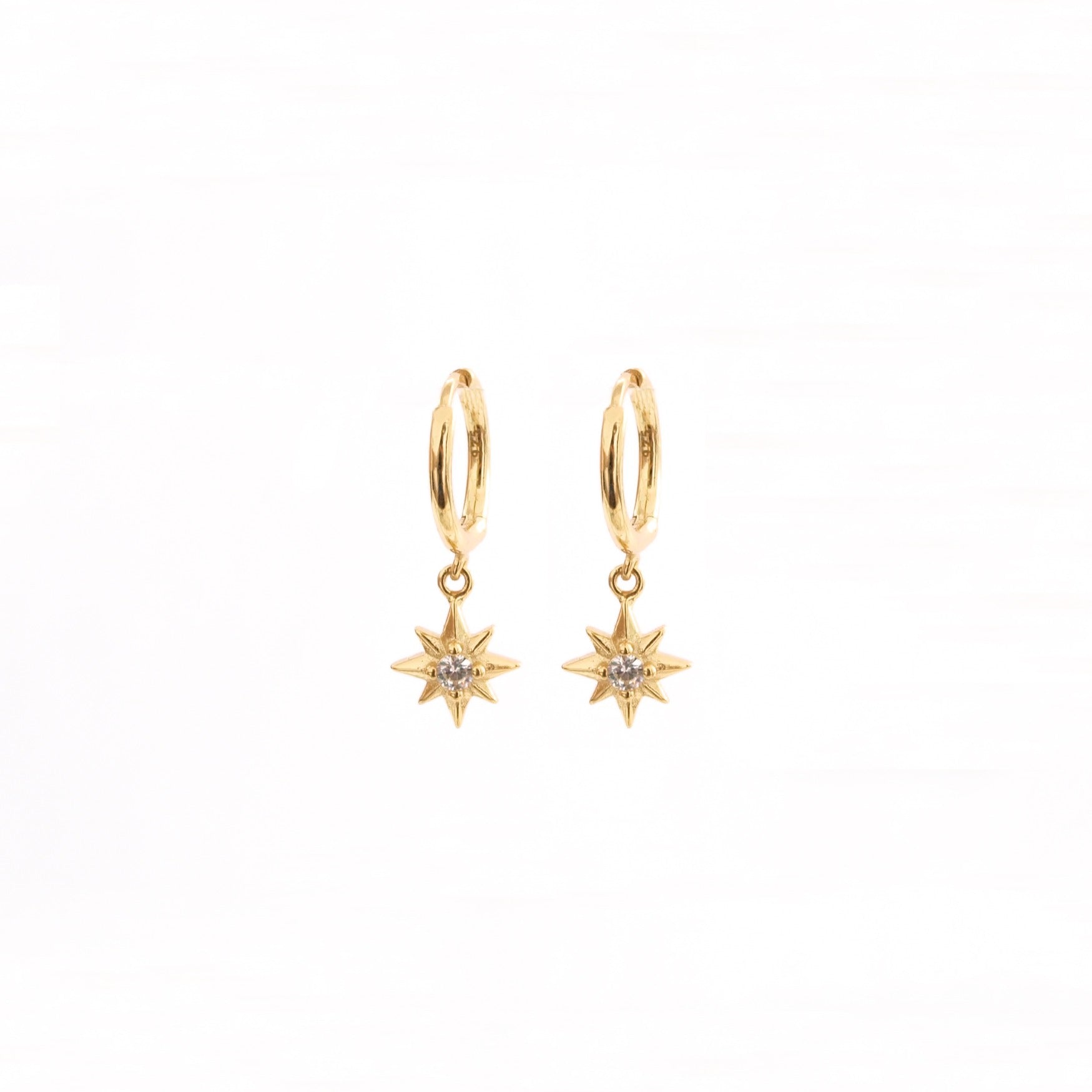 Small zirconia star gold - ByMirelae