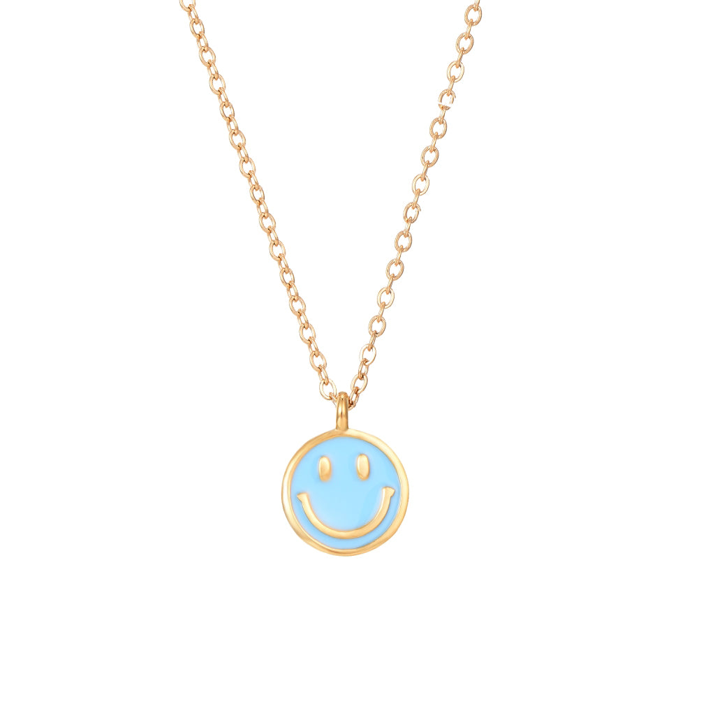 Blue smiley gold