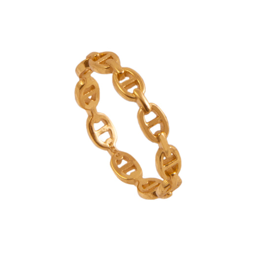 Chain ring gold