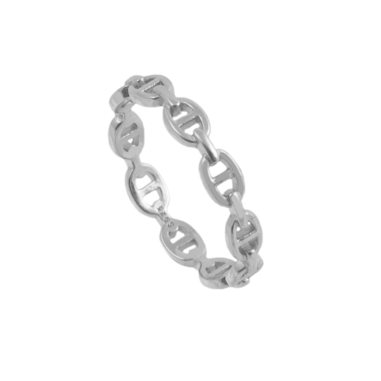 Chain ring silver