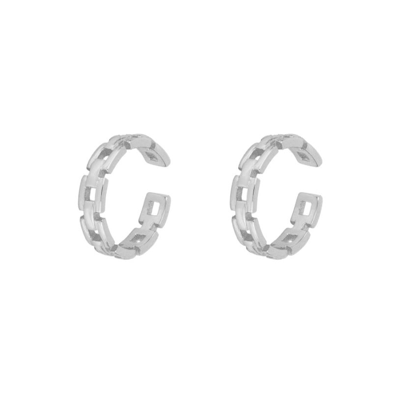 Chain ear cuff silver