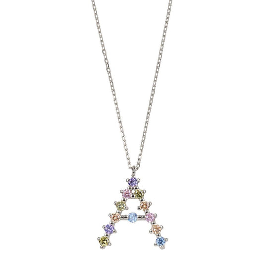 Rainbow zirconia initial silver - ByMirelae