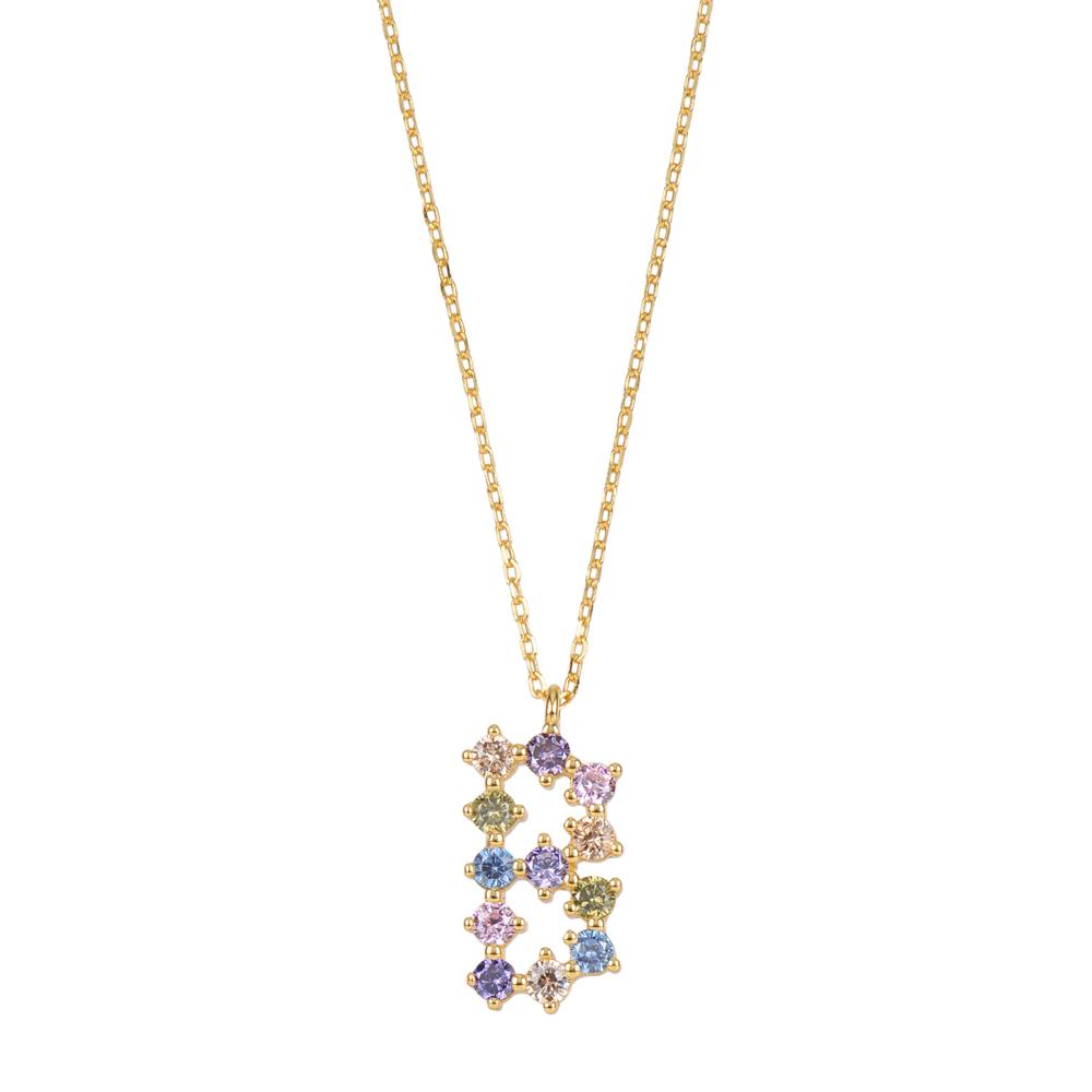 Rainbow zirconia initial gold - ByMirelae