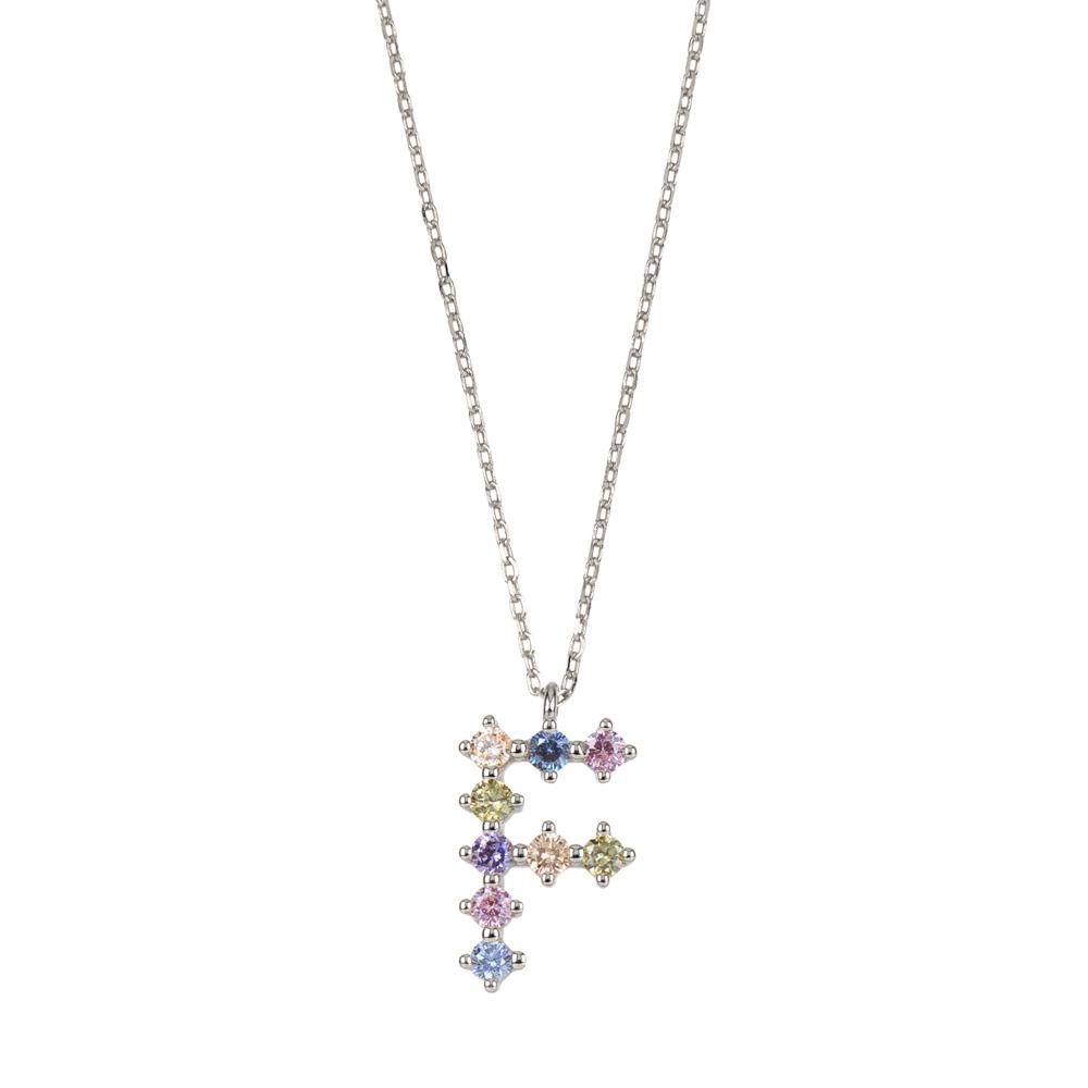 Rainbow zirconia initial silver - ByMirelae