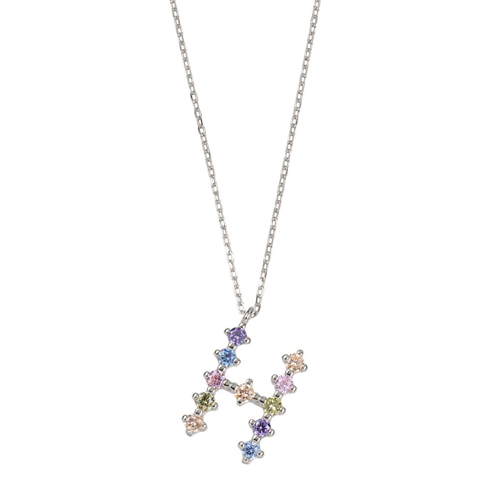 Rainbow zirconia initial silver - ByMirelae
