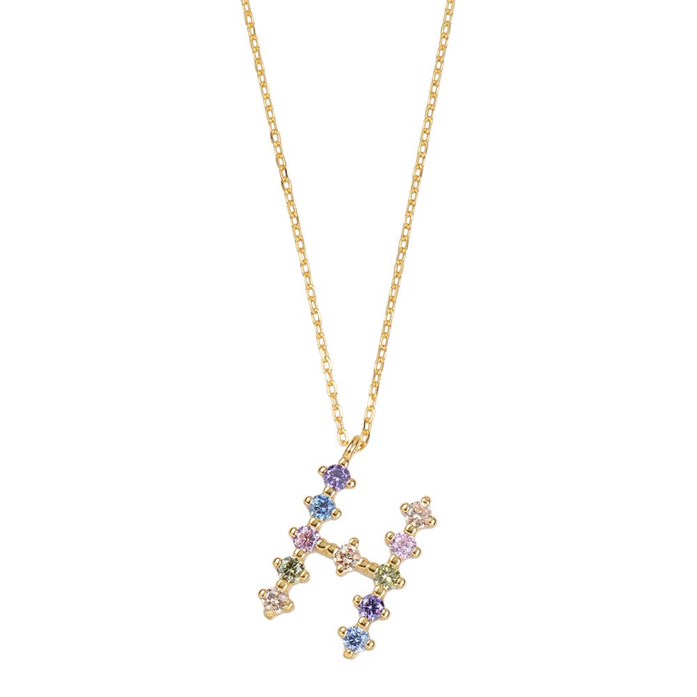 Rainbow zirconia initial gold - ByMirelae