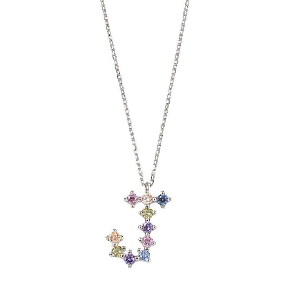 Rainbow zirconia initial silver - ByMirelae