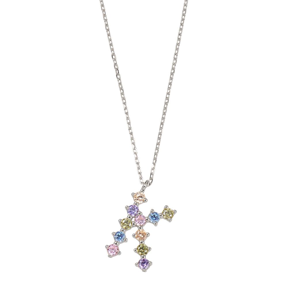 Rainbow zirconia initial silver - ByMirelae