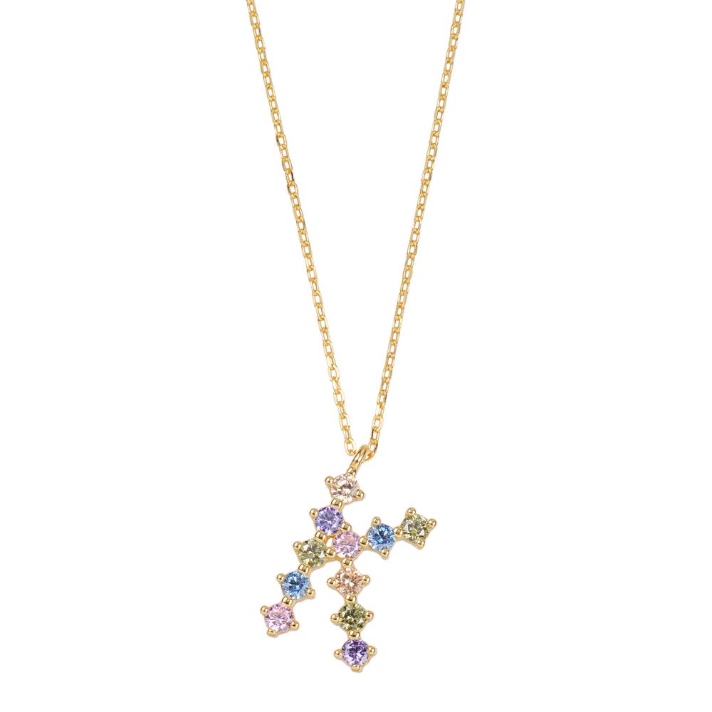 Rainbow zirconia initial gold - ByMirelae