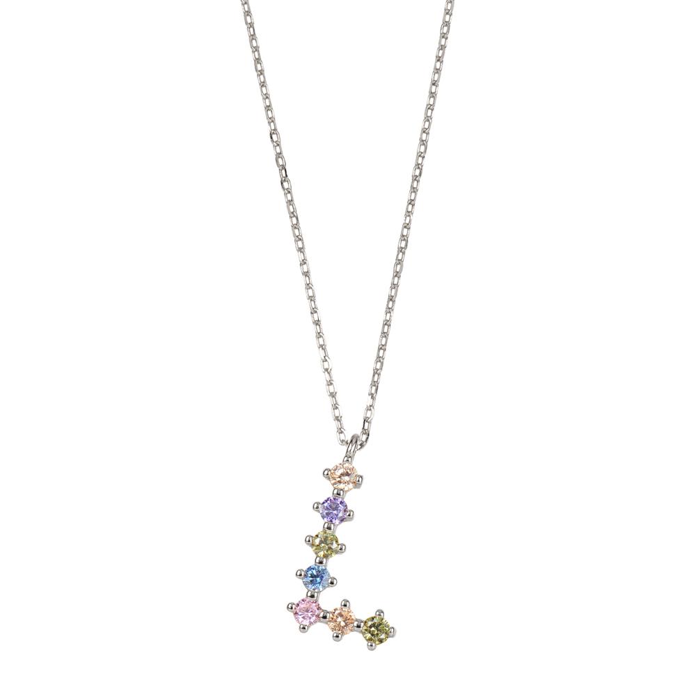 Rainbow zirconia initial silver - ByMirelae