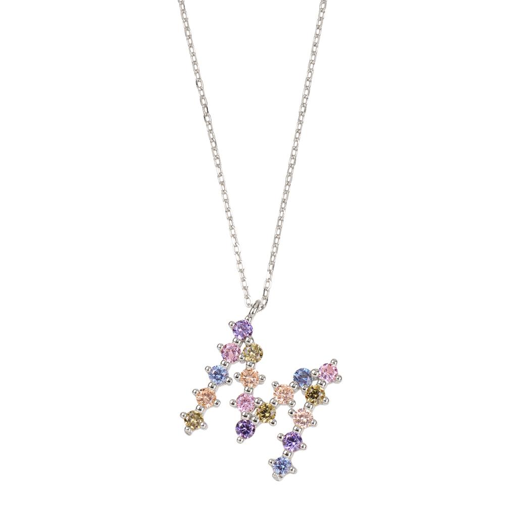 Rainbow zirconia initial silver - ByMirelae