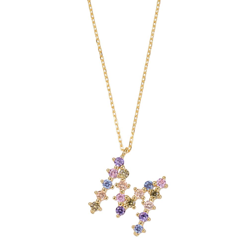 Rainbow zirconia initial gold - ByMirelae