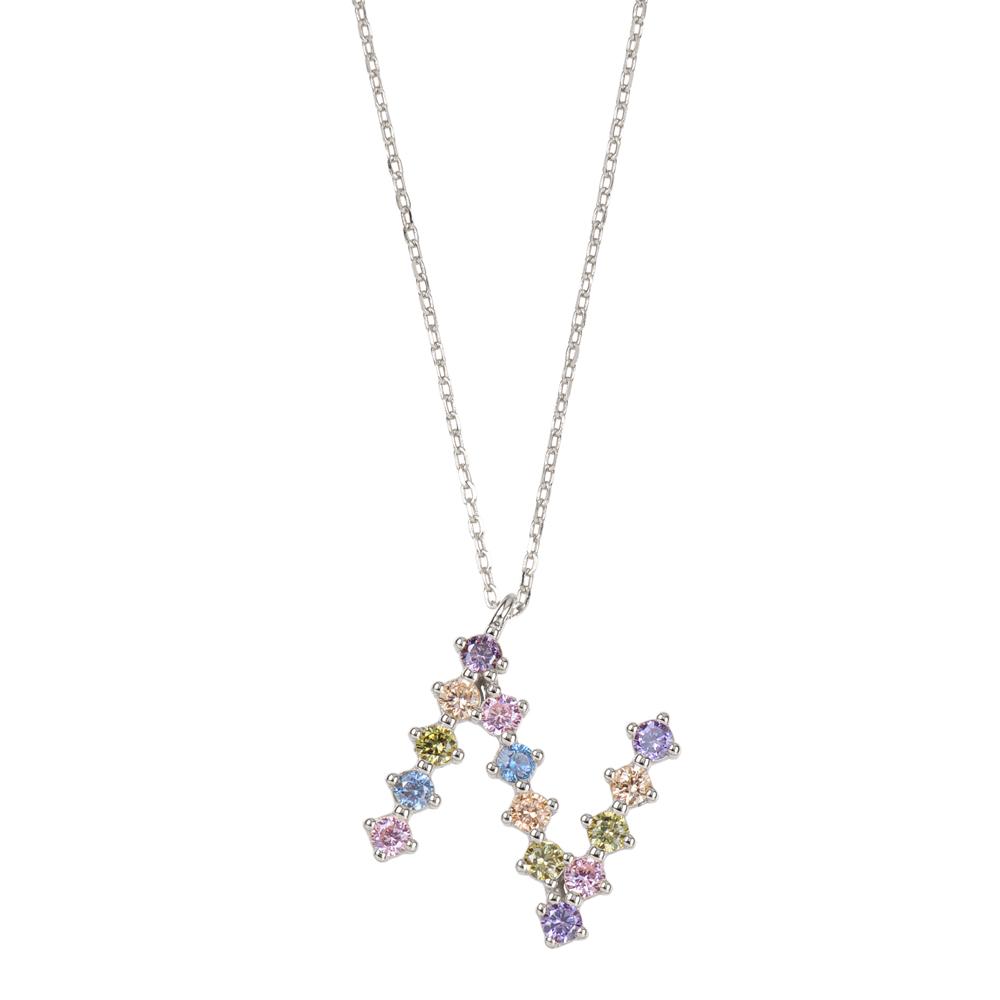 Rainbow zirconia initial silver - ByMirelae
