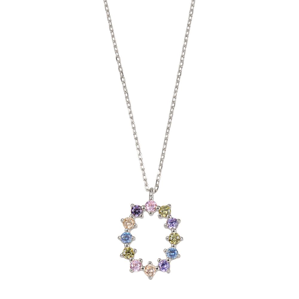 Rainbow zirconia initial silver - ByMirelae