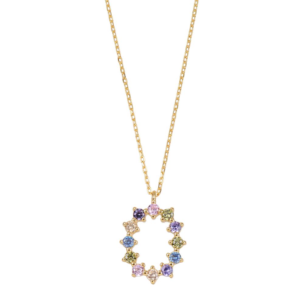 Rainbow zirconia initial gold - ByMirelae